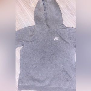 Grey Nike Big kids (Girls) Hoodie.